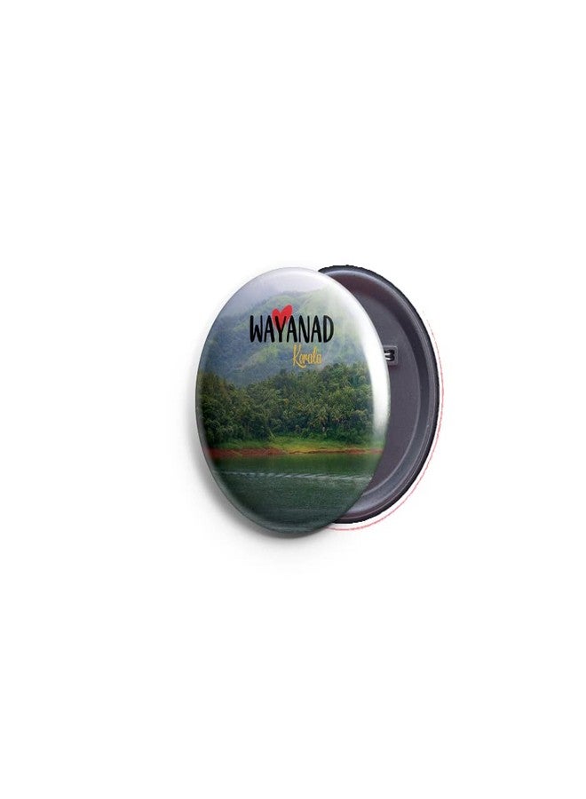 AVI 58mm Regular Size Metal Pin- Up Badge Multicolor Wayanad Kerala Travel Souvenir R8002485 - Image 1